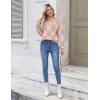 Zeagoo Women’s 2025 Fall V-Neck Cropped Sweater Trendy Long Latern Sleeve Ribbed Knit Pullover Crop Tops(Khakiplaid)