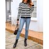 Zeagoo Women’s 2026 Cardigan Sweaters Button Down Crew Neck Open Front Long Sleeve Knit Cropped Jackets(Black White)