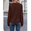 Zeagoo Women’s 2026 Cardigan Sweaters Button Down Crew Neck Open Front Long Sleeve Knit Cropped Jackets(Brown)