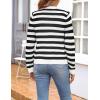 Zeagoo Women’s 2026 Cardigan Sweaters Button Down Crew Neck Open Front Long Sleeve Knit Cropped Jackets(White Black)