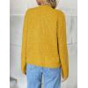 Zeagoo Women’s 2026 Cardigan Sweaters Button Down Crew Neck Open Front Long Sleeve Knit Cropped Jackets(Yellow)