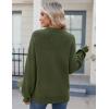 Zeagoo Women’s 2026 Fall Chunky Knit Sweater Oversized Crewneck Long Sleeve Winter Cotton Pullover Sweaters Jumper Tops(Army Green)