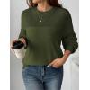 Zeagoo Women’s 2026 Fall Chunky Knit Sweater Oversized Crewneck Long Sleeve Winter Cotton Pullover Sweaters Jumper Tops(Army Green)