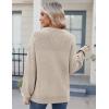 Zeagoo Women’s 2026 Fall Chunky Knit Sweater Oversized Crewneck Long Sleeve Winter Cotton Pullover Sweaters Jumper Tops(Beige)