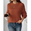 Zeagoo Women’s 2026 Fall Chunky Knit Sweater Oversized Crewneck Long Sleeve Winter Cotton Pullover Sweaters Jumper Tops(Caramel)