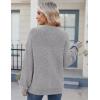 Zeagoo Women’s 2026 Fall Chunky Knit Sweater Oversized Crewneck Long Sleeve Winter Cotton Pullover Sweaters Jumper Tops(Grey)