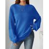 Zeagoo Women’s 2026 Fall Chunky Knit Sweater Oversized Crewneck Long Sleeve Winter Cotton Pullover Sweaters Jumper Tops(Sky Blue)