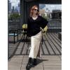Zeagoo Womens 2026 Fall Sweaters Casual Long Sleeve V Neck Loose Lightweight Crochet Knit Pullover Sweater Tops(Black)
