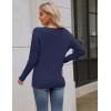 Zeagoo Women’s 2026 Fall Sweaters Long Sleeve V Neck Knit Pullovers Business Casual Sweater Tops(Navy)