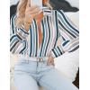 Zeagoo Womens Button Down Shirts Lantern Long Sleeve Blouse Business Casual Work Tops Floral Printed Outfits(Tw721)