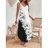 Zeagoo Women’s Casual Sundress Summer Maxi Sleeveless V Neck Split Boho Beach Dress Travel Vacation Dress with Pockets(Dh49)