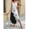 Zeagoo Women’s Casual Sundress Summer Maxi Sleeveless V Neck Split Boho Beach Dress Travel Vacation Dress with Pockets(Dh49)
