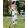 Zeagoo Women’s Casual Sundress Summer Maxi Sleeveless V Neck Split Boho Beach Dress Travel Vacation Dress with Pockets(Hf39)