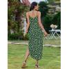 Zeagoo Women’s Casual Sundress Summer Maxi Sleeveless V Neck Split Boho Beach Dress Travel Vacation Dress with Pockets(Xh527)
