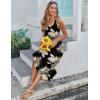 Zeagoo Women’s Casual Sundress Summer Maxi Sleeveless V Neck Split Boho Beach Dress Travel Vacation Dress with Pockets(Zw29)