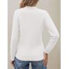 Zeagoo Women’s Fleece Sherpa Lined Sweater Mock Neck Long Sleeve Thermal Shirt 2026 Fall Winter Fuzzy Knit Jumper Tops S-XXL(White)
