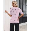 Zeagoo Women’s Short Sleeve Sweater 2026 Spring Summer Tops Lightweight Casual V Neck Sweaters Dressy Work Blouses Clothes(A- Floral Jh455)