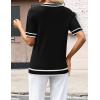 Zeagoo Womens Short Sleeve Sweaters 2026 Summer Lightweight V Neck Pullover Tops Dressy Business Casual Blouses Clothes(Tz288)