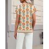Zeagoo Womens Summer Short Sleeve Tops Crew Neck Pullover Sweaters Cap Sleeve Loose Dressy Casual Blouse Basic Clothes(Floral Apricot-sf167)