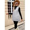 Zeagoo Women’s Sweater Vest 2026 Oversized Sleeveless V Neck Pullovers with Pocket Knitted Fall Outfits(Grey)