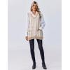 Zeagoo Women’s Sweater Vest 2026 Oversized Sleeveless V Neck Pullovers with Pocket Knitted Fall Outfits(Khaki Houndstooth)