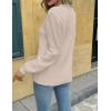 Zeagoo Womens Sweaters 2026 Fashion Fall Tops Crew Neck Long Sleeve Knit Pullover Sweater S-XXL(Gray)