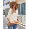 Zeagoo Womens Sweaters Fall 2026 Long Sleeve Knit Pullover V Neck Lightweight Crochet Sweater Tops Dressy Casual(Beige)
