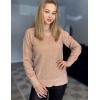 Zeagoo Womens Sweaters Fall Casual Long Sleeve V Neck Shirts Lightweight Crochet Ribbed Knit Pullover Tops Outfits(Khaki)