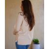 Zeagoo Women’s Sweaters Loose Knit Side Button 2025 Fall Fashion Trendy Casual Pullover Tops Clothes(Apricot)
