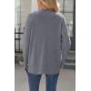 Zeagoo Women’s Sweaters Loose Knit Side Button 2025 Fall Fashion Trendy Casual Pullover Tops Clothes(Grey)
