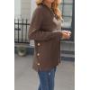 Zeagoo Women’s Sweaters Loose Knit Side Button 2025 Fall Fashion Trendy Casual Pullover Tops Clothes(Nutmeg)