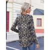 Zeagoo Womens Tops Long Sleeve Shirts Boho Tops for Women 2026 Fall Blouses Ladies Sweatshirts Spring Fashion Clothing(Blue Ethnic Style)