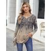 Zeagoo Womens Tops Long Sleeve Shirts Boho Tops for Women 2026 Fall Blouses Ladies Sweatshirts Spring Fashion Clothing(Gradient Retro Flowers)