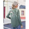 Zeagoo Womens Tops Long Sleeve Shirts Boho Tops for Women 2026 Fall Blouses Ladies Sweatshirts Spring Fashion Clothing(Plants Flowers)