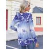 Zeagoo Womens Tops Long Sleeve Shirts Boho Tops for Women 2026 Fall Blouses Ladies Sweatshirts Spring Fashion Clothing(Purple Flowers)