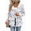 Zeagoo Lightweight Cardigan for Women 2026 Long Sleeve Open Front Casual Cardigans with Pockets(Bf290)