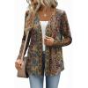 Zeagoo Lightweight Cardigan for Women 2026 Long Sleeve Open Front Casual Cardigans with Pockets(Mz721)