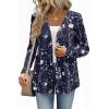 Zeagoo Lightweight Cardigan for Women 2026 Long Sleeve Open Front Casual Cardigans with Pockets(Sf180)
