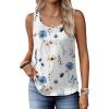 Zeagoo Silk Satin Tank Tops for Women Scoop Neck Sleeveless Camisole Tops 2026 Summer Basic Blouses(Bf112)
