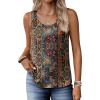 Zeagoo Silk Satin Tank Tops for Women Scoop Neck Sleeveless Camisole Tops 2026 Summer Basic Blouses(Mz721)