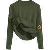 Zeagoo Women’s Fleece Sherpa Lined Sweater Mock Neck Long Sleeve Thermal Shirt 2026 Fall Winter Fuzzy Knit Jumper Tops S-XXL(Army Green)