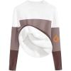 Zeagoo Women’s Fleece Sherpa Lined Sweater Mock Neck Long Sleeve Thermal Shirt 2026 Fall Winter Fuzzy Knit Jumper Tops S-XXL(White Khaki Brown)