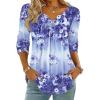 Zeagoo Womens Tops Long Sleeve Shirts Boho Tops for Women 2026 Fall Blouses Ladies Sweatshirts Spring Fashion Clothing(Purple Flowers)