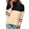 Zeagoo Women’s Turtleneck Sweater Long Sleeve Spilt Hem Casual Knit Pullover Chunky Fall Winter Jumper Top 2026(Pat1)