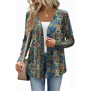 Zeagoo Lightweight Cardigan for Women 2026 Long Sleeve Open Front Casual Cardigans with Pockets(Mz779)