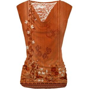 Zeagoo Tank Top for Women Trendy Going Out Tops Sleeveless Shirts Ruched Business Casual Basic Tunic Tops(Red Orange)