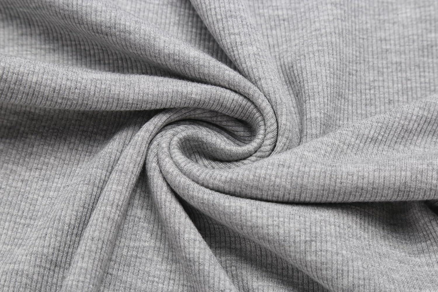 imageZeagoo Womens Long Sleeve Shirts VNeck Rib Knit Slim Fit Tops Casual Stretch Basic Tee Going Out Top Fall Fashion 2025Light Grey