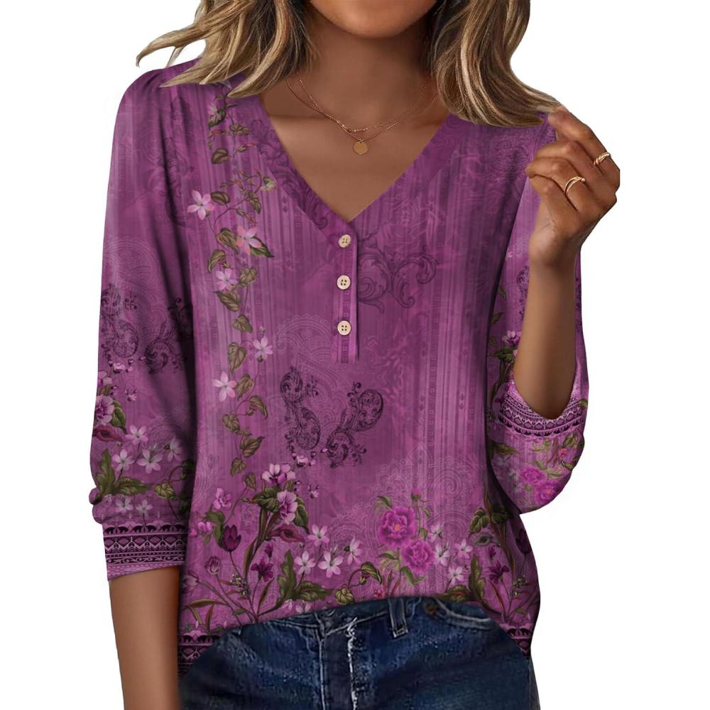 imageZeagoo Womens Long Sleeve Shirts V Neck Dressy Casual Tops Trendy Button Down Blouse Fall Fashion Work ClothesMz815