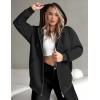 ZEAGOO Hoodies Women Zip Up Hoodie Oversized Sweatshirt Fleece Jackets Spring Fall Winter Coats 2026 Fashion(A-black)
