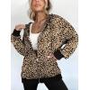 ZEAGOO Hoodies Women Zip Up Hoodie Oversized Sweatshirt Fleece Jackets Spring Fall Winter Coats 2026 Fashion(Leopard Print)